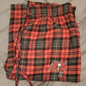 Men's Red Plaid Buccaneers Pajamas